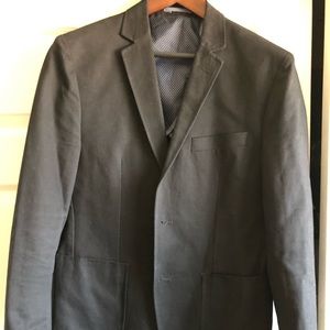 Combatant Gentleman Black Cotton Blazer